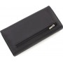Жіночий гаманець на магнітах шкіряний під багато купюр 18,5х9 Marco Coverna MA501-1-Black(17042) чорний