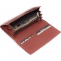 Жіночий гаманець на магнітах шкіряний під багато купюр 18,5х9 Marco Coverna MA501-1-Brown(17505) світло-коричневий