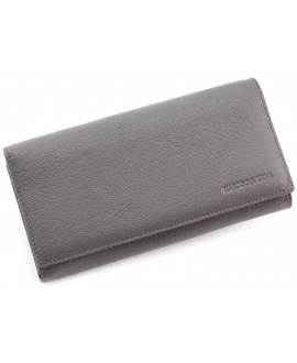 Шкіряний жіночий гаманець Marco Coverna MC-2060-3 (JZ6663) сірий