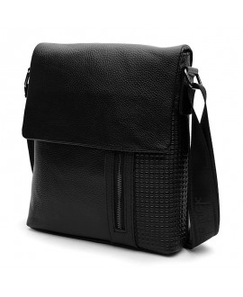 Мужская сумка-планшет кожаная JZ SB-JZK10122bl-black