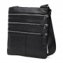 Чоловіча шкіряна сумка плоска JZ SB-JZK1301bl-black