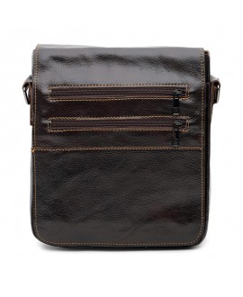 Мужская кожаная сумка формата А5 JZ SB-JZK1505br-brown
