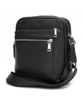 Мужская кожаная сумка премиум качества JZ SB-JZK16399-black