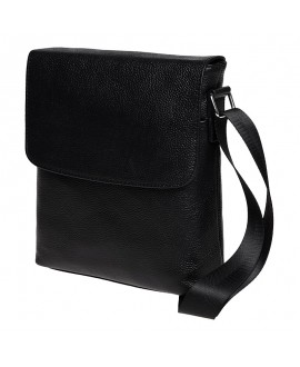 Мужская кожаная сумка формата А5 JZ SB-JZK17012-black