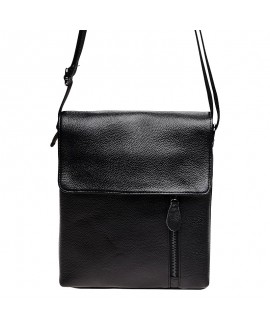 Мужская кожаная сумка формата А5 JZ SB-JZK1238-black
