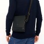 Чоловіча шкіряна сумка через плече JZ SB-JZT1tr0026bl-black