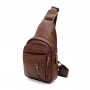 Чоловіча шкіряна сумка-слінг JZ SB-JZk1223abr-brown