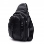 Мужская сумка-слінг кожаная JZ SB-JZK1085bl-black