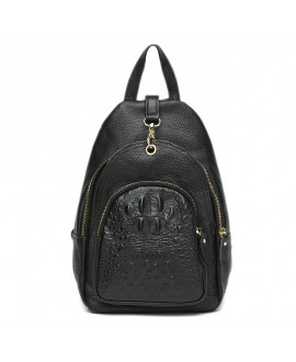 Жіночий шкіряний рюкзак JZ SB-JZK1315-чорний