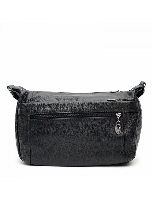 Жіноча сумка шкіряна через плече JZ SB-JZK1024bl-black