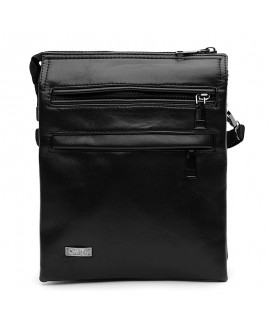 Мужская сумка кожаная с ручкой JZ SB-JZT1tr0025bl-black
