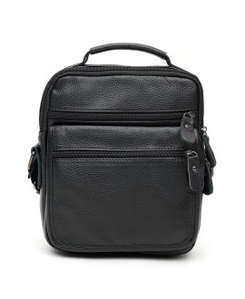 Мужская сумка с ручкой кожаная JZ SB-JZK14141-black