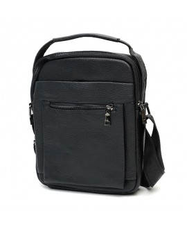 Мужская сумка кожаная с ручкой JZ SB-JZk1885-black