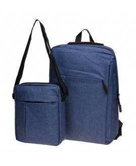 Мужской рюкзак в комплекте с сумкой JZ SB-JZvn6802-navy